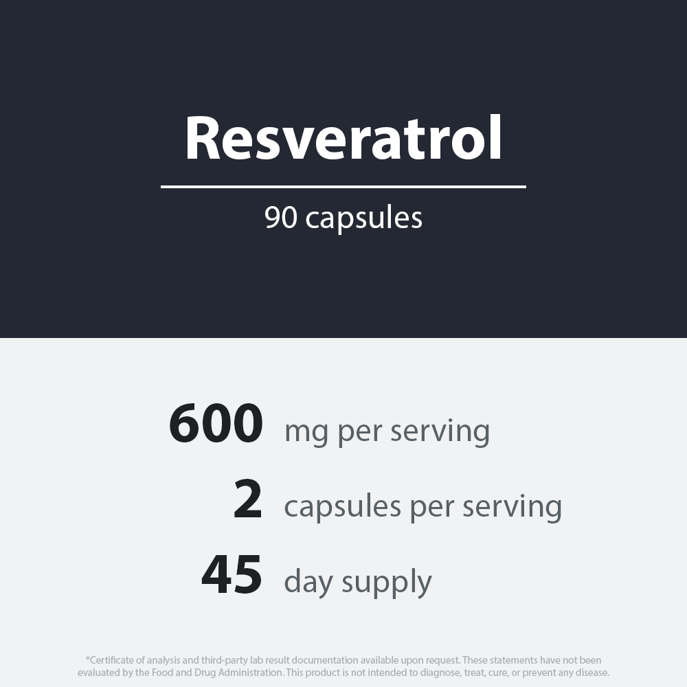 Resveratrol 600mg Capsules